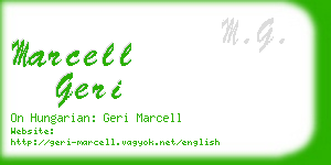 marcell geri business card